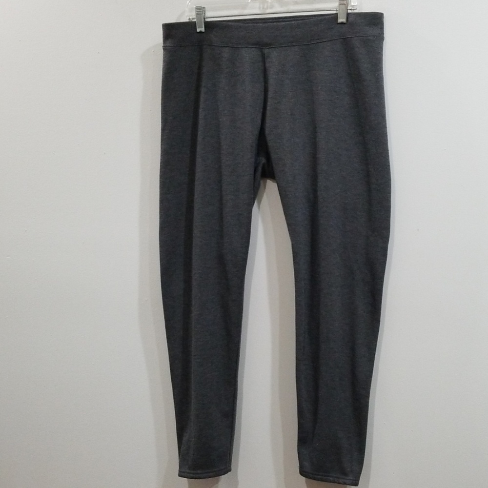 Faded Glory Women's Charcoal Gray Ribbed Leggings - image 4